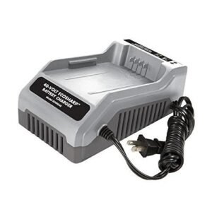 Restored Snow Joe + Sun Joe iCHRG40 | EcoSharp Lithium-Ion Battery Charger | 40 Volt | Gray | CERTIFIED AUTHENTIC (Refurbished)