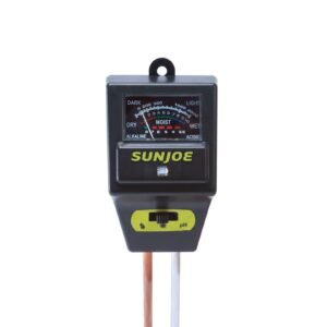 Restored Sun Joe 3-In-1 Soil Meter with Moisture, PH and Light Meter for Indoor/Outdoor Gardens (Refurbished)