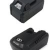 Snow Joe + Sun Joe 24V-5AMP | 24-Volt iON+ Bundle | W/ 5.0-Ah Battery and Quick Charger (Open Box)