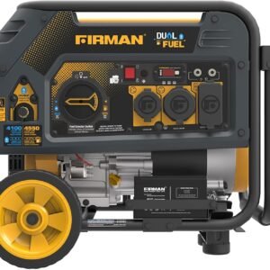 Restored Firman H03651 Dual Fule Generator | 4550 Watts | 208cc Engine | Electric Start | Low Oil Shut Off | Generator Only (Refurbished)