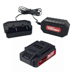 Restored Hyper Tough 20V 2.0Ah Battery & Charger Combo | (HT21-401-003-10 / JS-22055-117UN) | Reliable Power & Charging Upgrade (Refurbished)