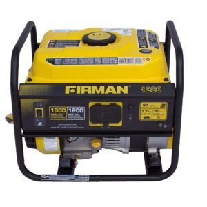 Restored Firman P01201 Gas Generator | 1500 Watts | 80cc Engine | 12 HR Run Time | Low Oil Shut Off | Generator Only (Refurbished)