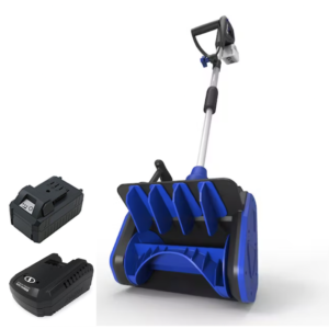 Restored Snow Joe 24V-SS13.5-XR-SJB | Cordless Battery Snow Shovel Kit | 13.5 Inch | 24-Volt | W/ 5.0-Ah Battery & Charger | Directional Control (Refurbished)