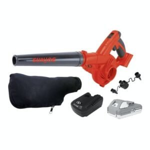 Restored Sun Joe 24V-WSB-LTE | Cordless Workshop Blower/Vacuum Kit | 24-Volt iON+ | 185 MPH | 105 CFM | w/ 2.0-Ah Battery & Charger (Refurbished)