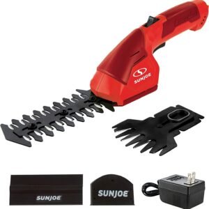 Restored Sun Joe HJ604C 7.2-Volt 2-in-1 1250-RPM Cordless Grass Shear / Shrubber Handheld Trimmer, Rechargeable On-board Lithium-Ion Battery and Charger Included (Refurbished)