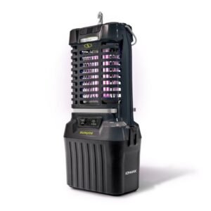 Restored Sun Joe 24V-BZ100-LTE | 24V Cordless Indoor/Outdoor Bug Zapper Kit | 1-Acre Coverage | W/ 2.0-Ah Battery + Charger (Open Box)